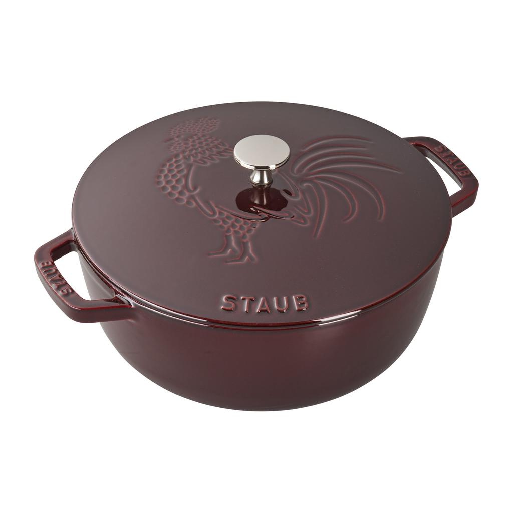 Staub Cast Iron 3.75-qt Essential French Oven Rooster商品第8张图片规格展示
