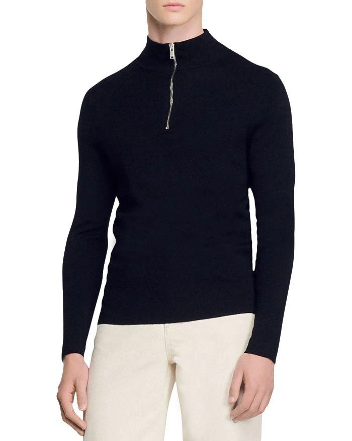 商品Sandro|Wool Half Zip Sweater,价格¥2881,第1张图片