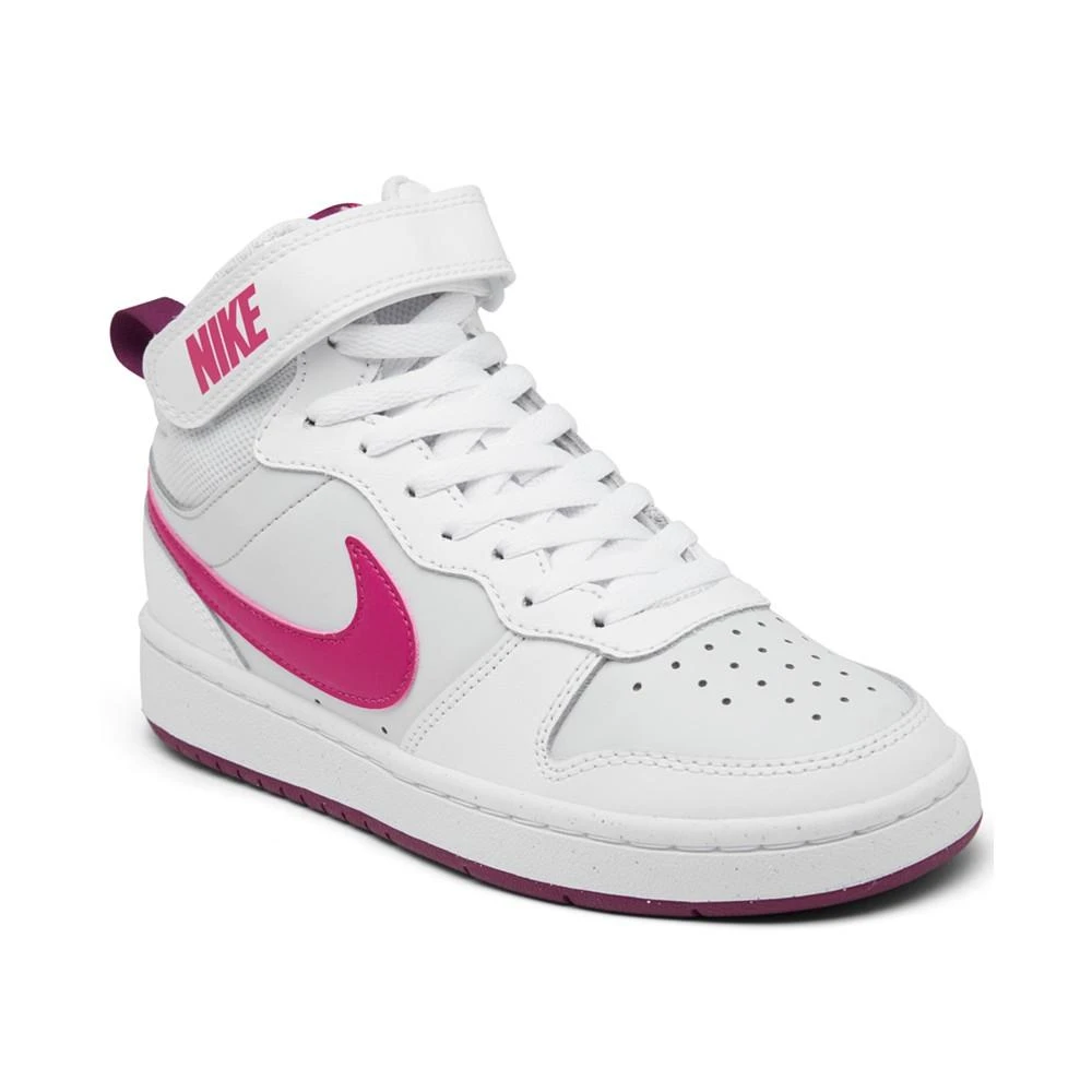 商品NIKE|Big Kids Court Borough Mid 2 Casual Sneakers from Finish Line,价格¥450,第1张图片