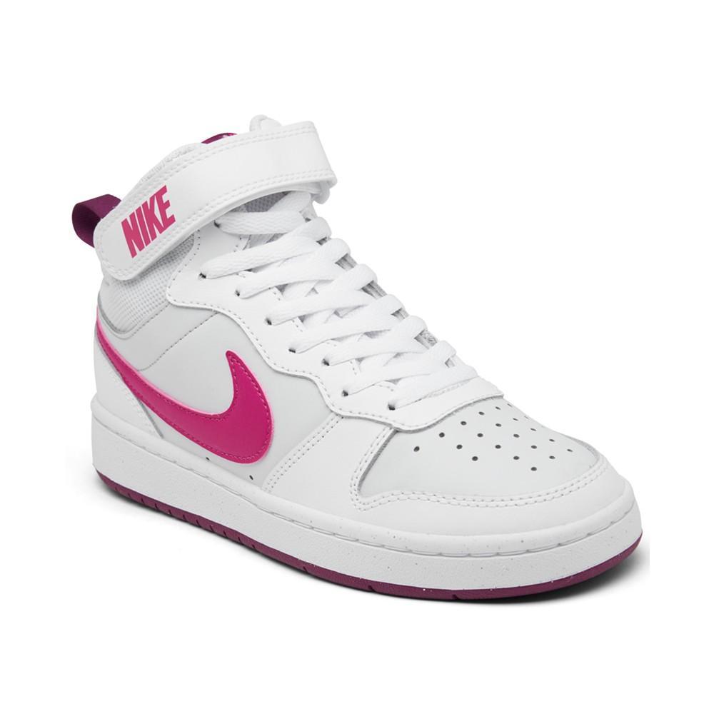 商品NIKE|Big Kids Court Borough Mid 2 Casual Sneakers from Finish Line,价格¥442,第1张图片