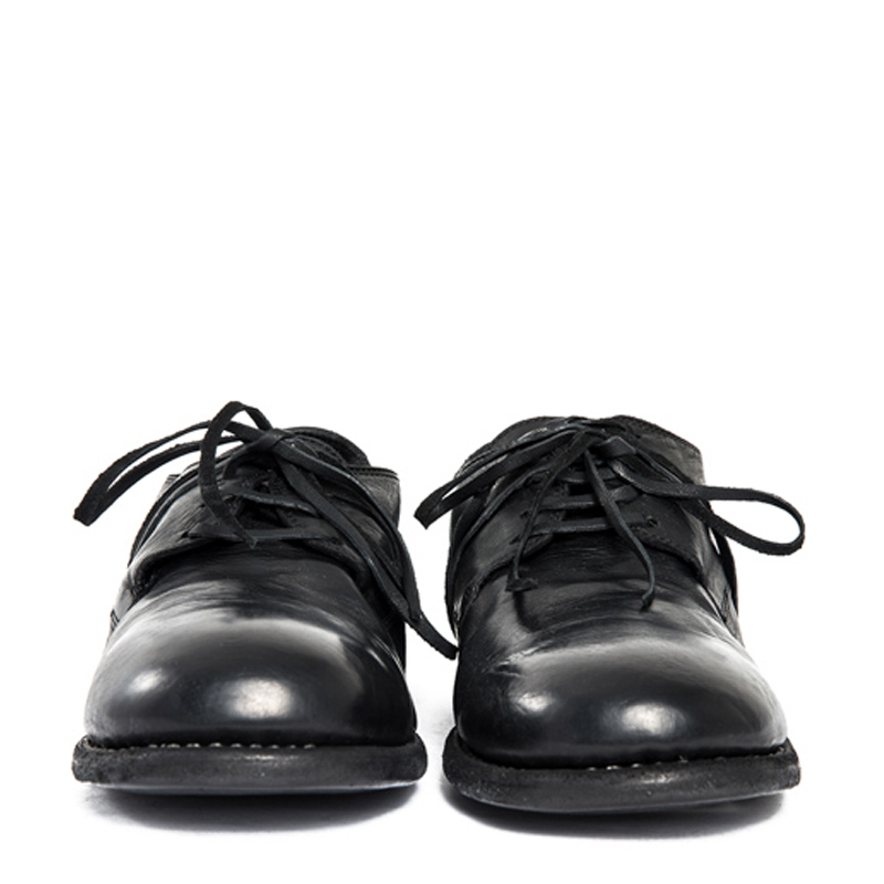 GUIDI 女士黑色马皮皮鞋 992-SOFT-HORSE-BLKT商品第3张图片规格展示