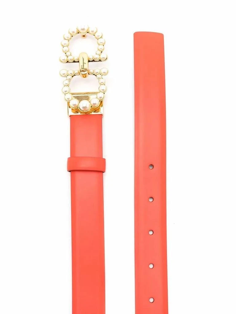 商品Salvatore Ferragamo|Salvatore ferragamo women's orange leather belt,价格¥3387,第2张图片详细描述