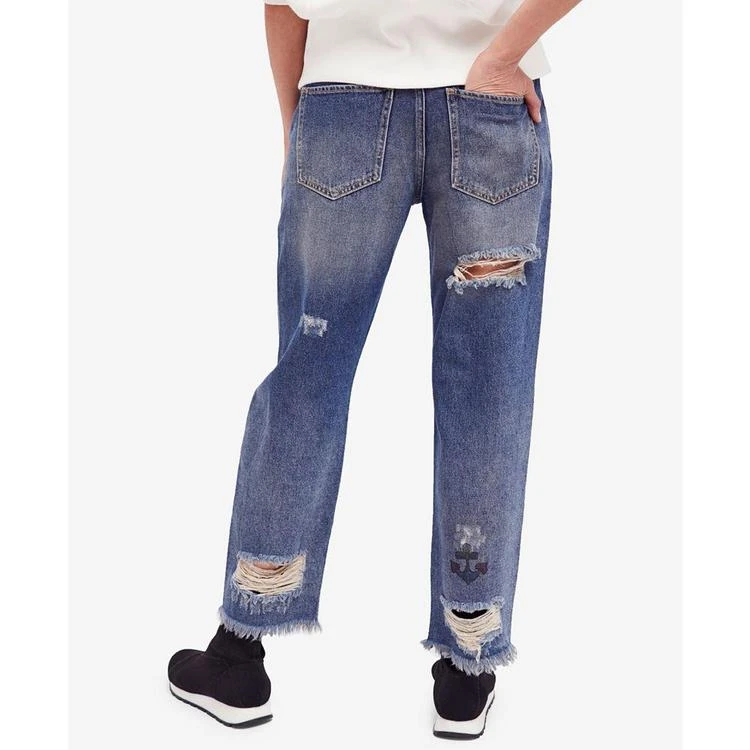 商品Free People|Cotton Ripped Boyfriend Jeans,价格¥383,第2张图片详细描述