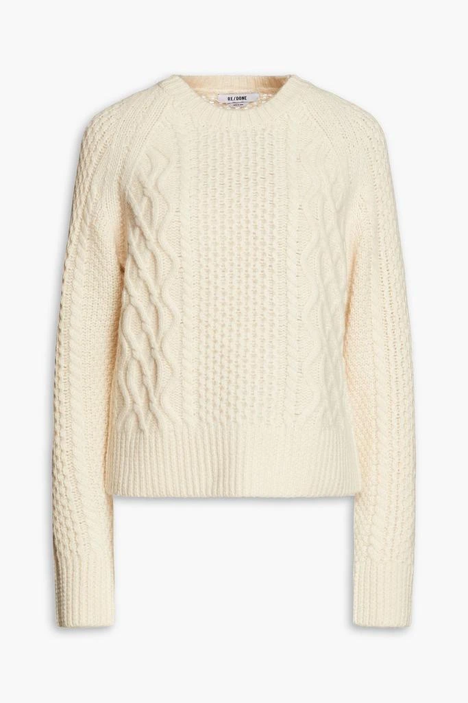 商品Re/Done|50s cable-knit wool sweater,价格¥1450,第1张图片