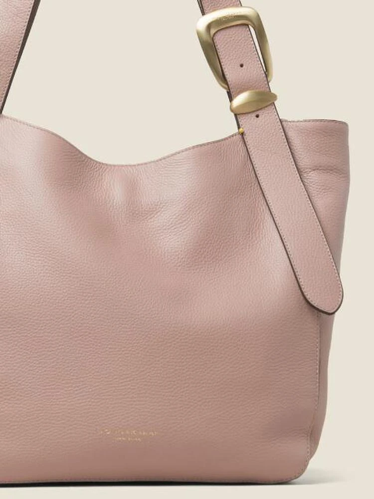 商品DKNY|Pebbled Leather Buckle Hobo,价格¥1283,第4张图片详细描述
