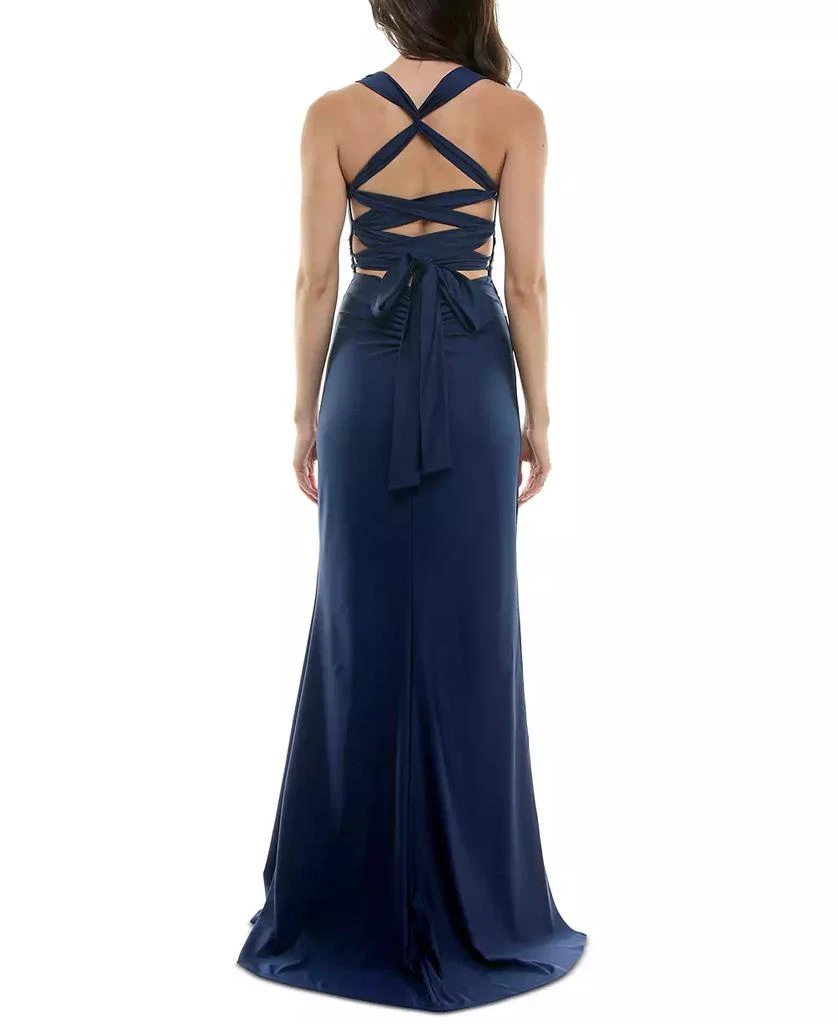 商品B Darlin|Juniors' Satin Lace-Up-Back Corset Gown,价格¥841,第2张图片详细描述