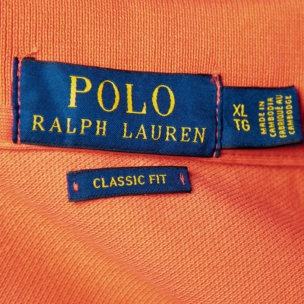Polo Ralph Lauren Pink Cotton Pique Classic Fit Polo T-Shirt XL商品第5张图片规格展示