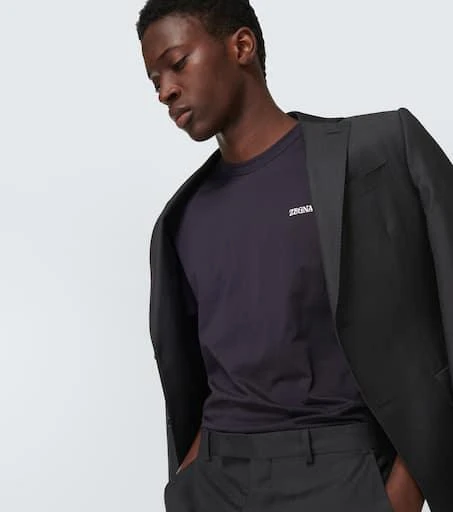 商品Zegna|Logo棉质T恤,价格¥4689,第5张图片详细描述