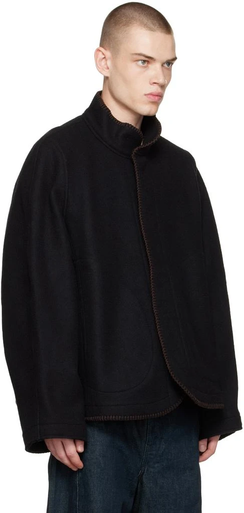 商品3MAN|男式 黑色毛毯夹克,价格¥1104,第2张图片详细描述