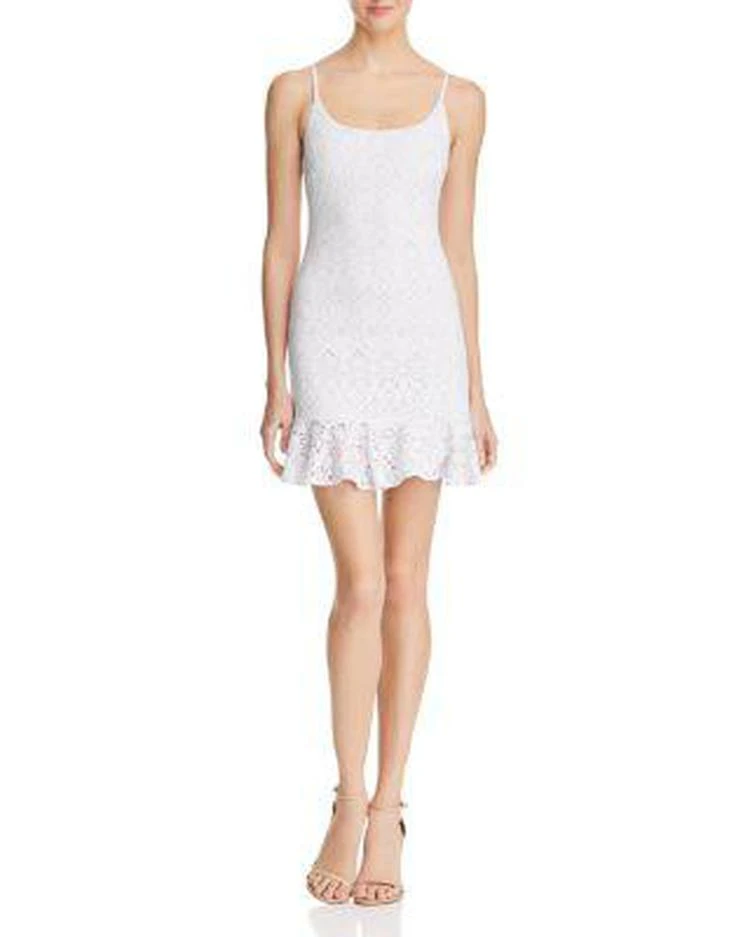 商品AQUA|Burnout Ruffle-Hem Dress - 100% Exclusive ,价格¥197,第1张图片