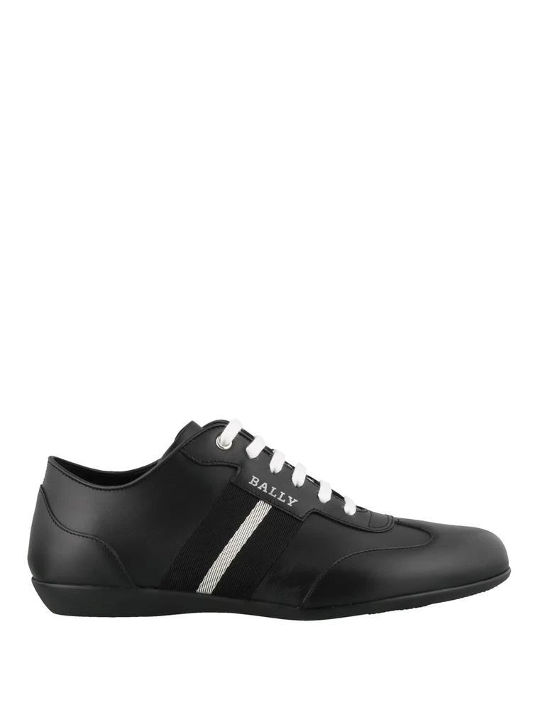 商品Bally|NEW Bally Harlam Men's 6223131 Black Leather Sneakers,价格¥1929,第1张图片