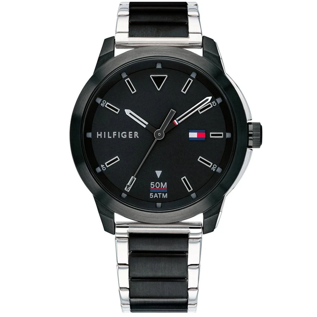 商品Tommy Hilfiger|Tommy Hilfiger Men's Classic Black Dial Watch,价格¥1205,第1张图片