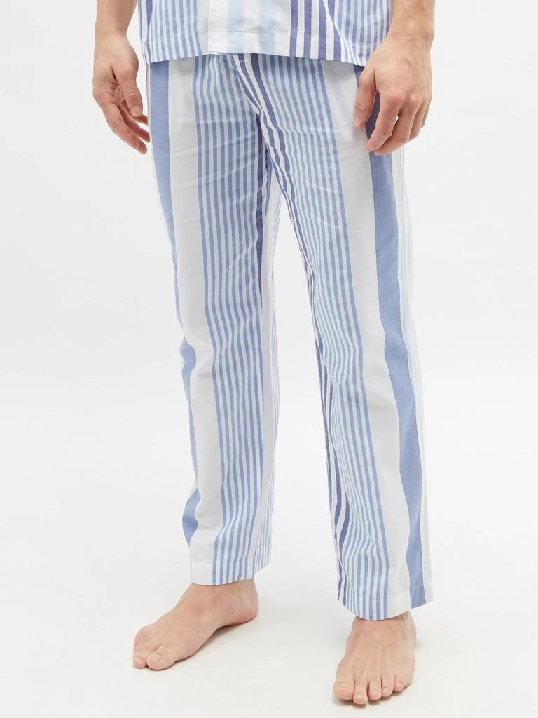 Logo-jacquard striped cotton-twill pyjama trousers 商品