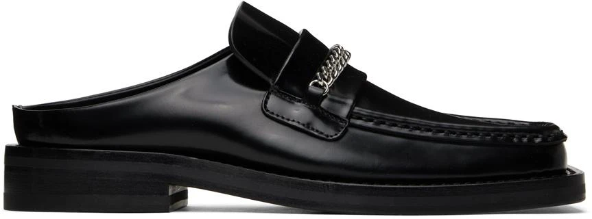 商品Martine Rose|Black Square Toe Loafers,价格¥1789,第1张图片