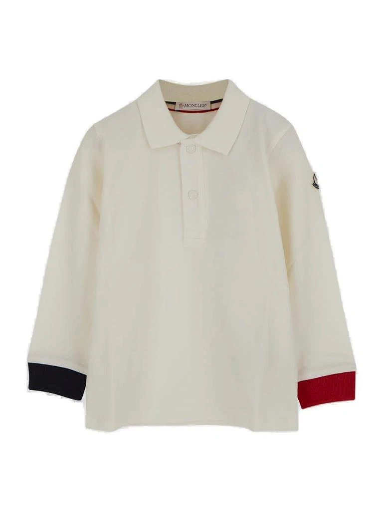 商品Moncler|Moncler Enfant Button Detailed Long-Sleeved Polo Shirt,价格¥819,第1张图片