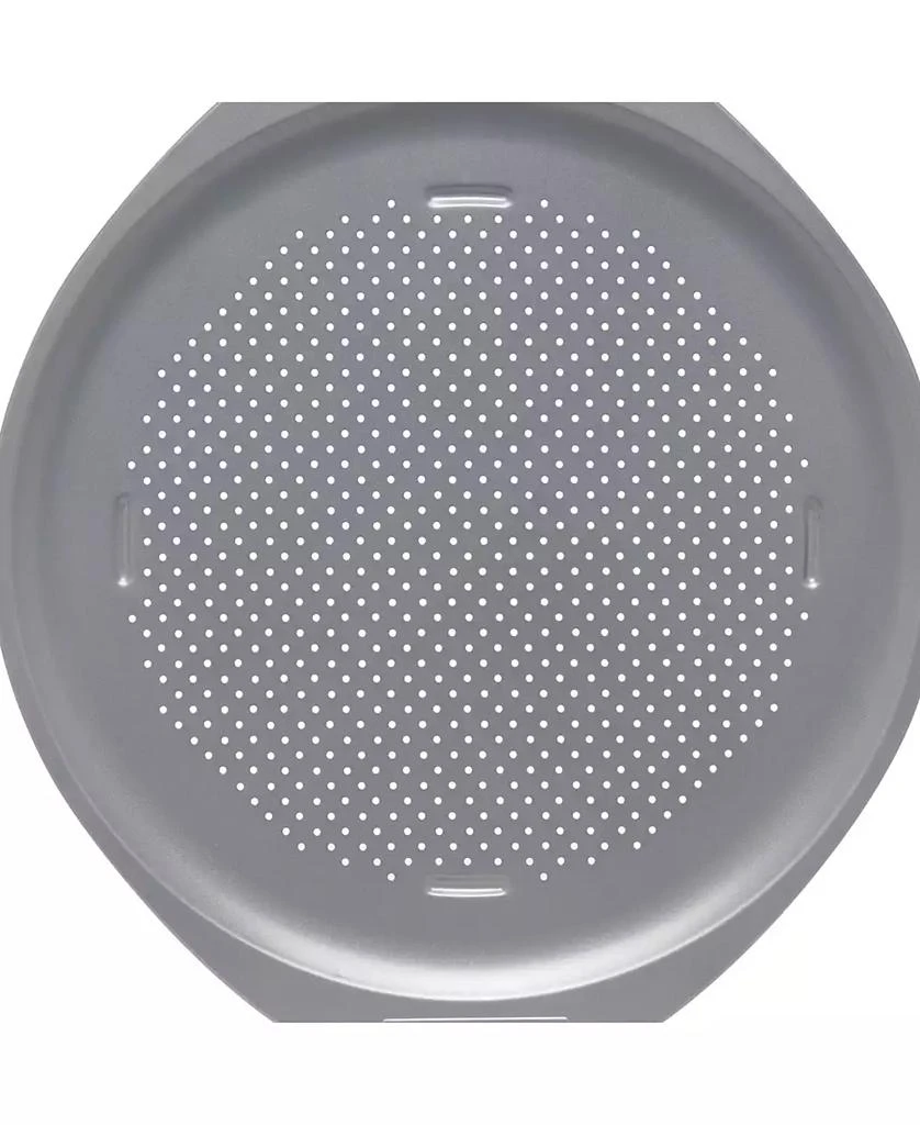 商品Farberware|GoldenBake Nonstick Perforated Pizza Pan, 15.5-Inch, Light Gray,价格¥164,第3张图片详细描述