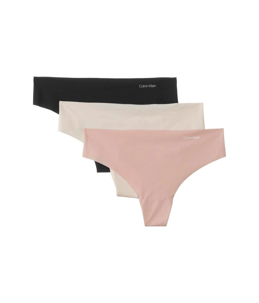 商品Calvin Klein|Invisibles 3-Pack Thong,价格¥262,第1张图片