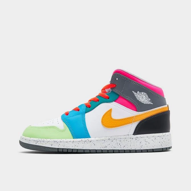 商品Jordan|Big Kids' Air Jordan Retro 1 Mid SE Casual Shoes,价格¥879,第1张图片