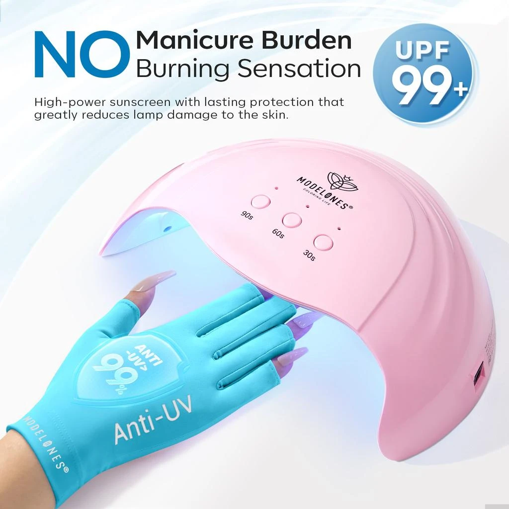 Anti-UV light Glove For Nails  Salon Professional UPF 99+ 商品