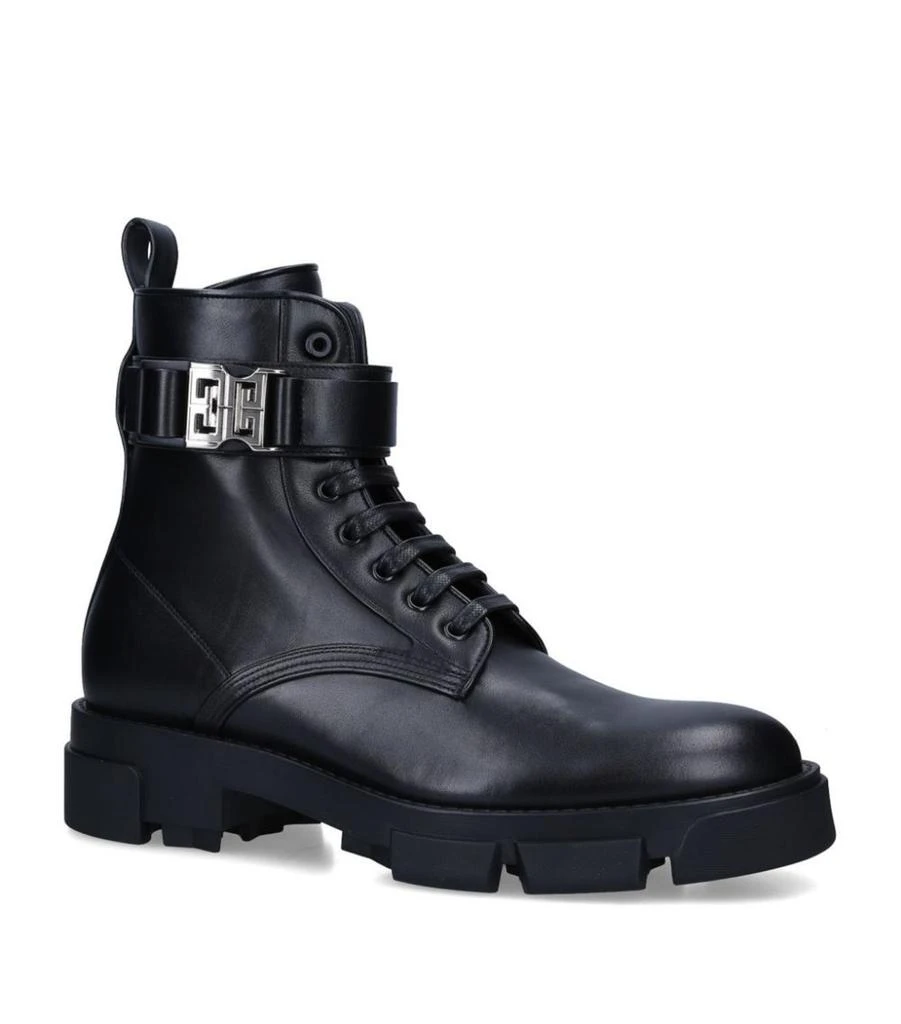 商品Givenchy|Leather Terra Lace-Up Boots,价格¥8929,第1张图片