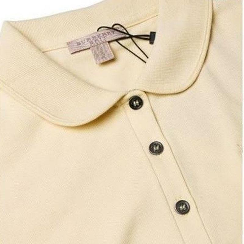 BURBERRY 女士淡黄色短袖 Polo 衫 3933890商品第4张图片规格展示