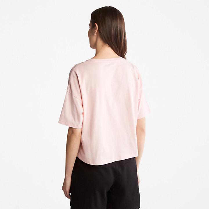 商品Timberland|Pastel T-Shirt for Women in Pink,价格¥208,第4张图片详细描述