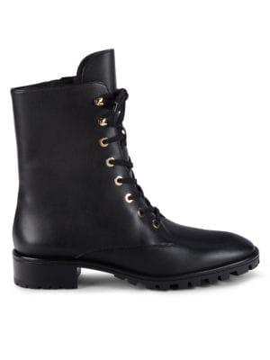 Stuart Weitzman | Laine Leather Combat Boots 1406.88元 商品图片