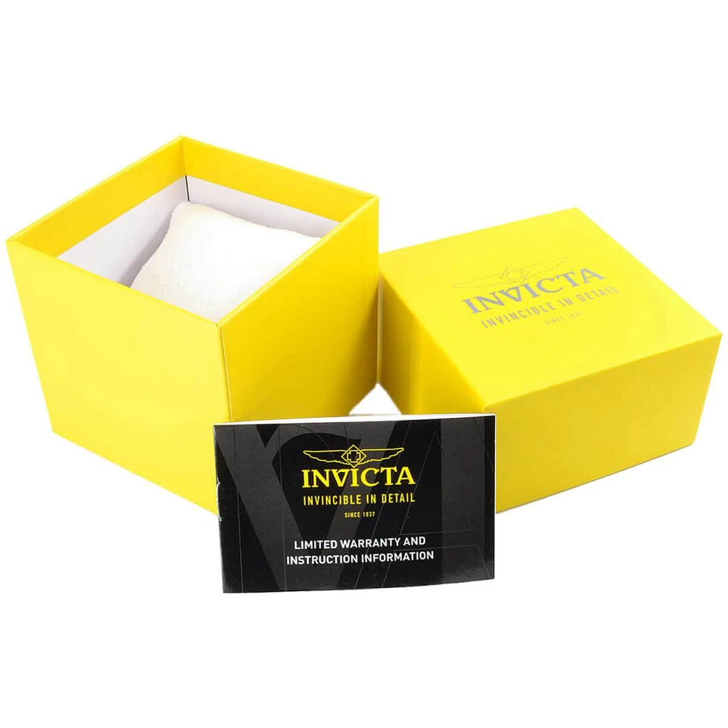 商品Invicta|Invicta Men's Mechanical Watch - Specialty Yellow Gold Case Black Strap | 31154,价格¥525,第2张图片详细描述