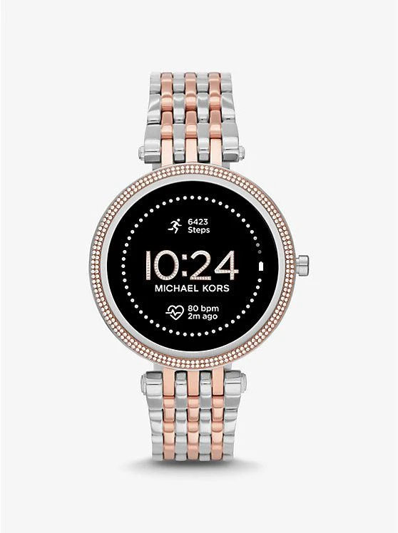 商品Michael Kors|Gen 5E Darci Pavé Two-Tone Smartwatch,价格¥2363,第1张图片