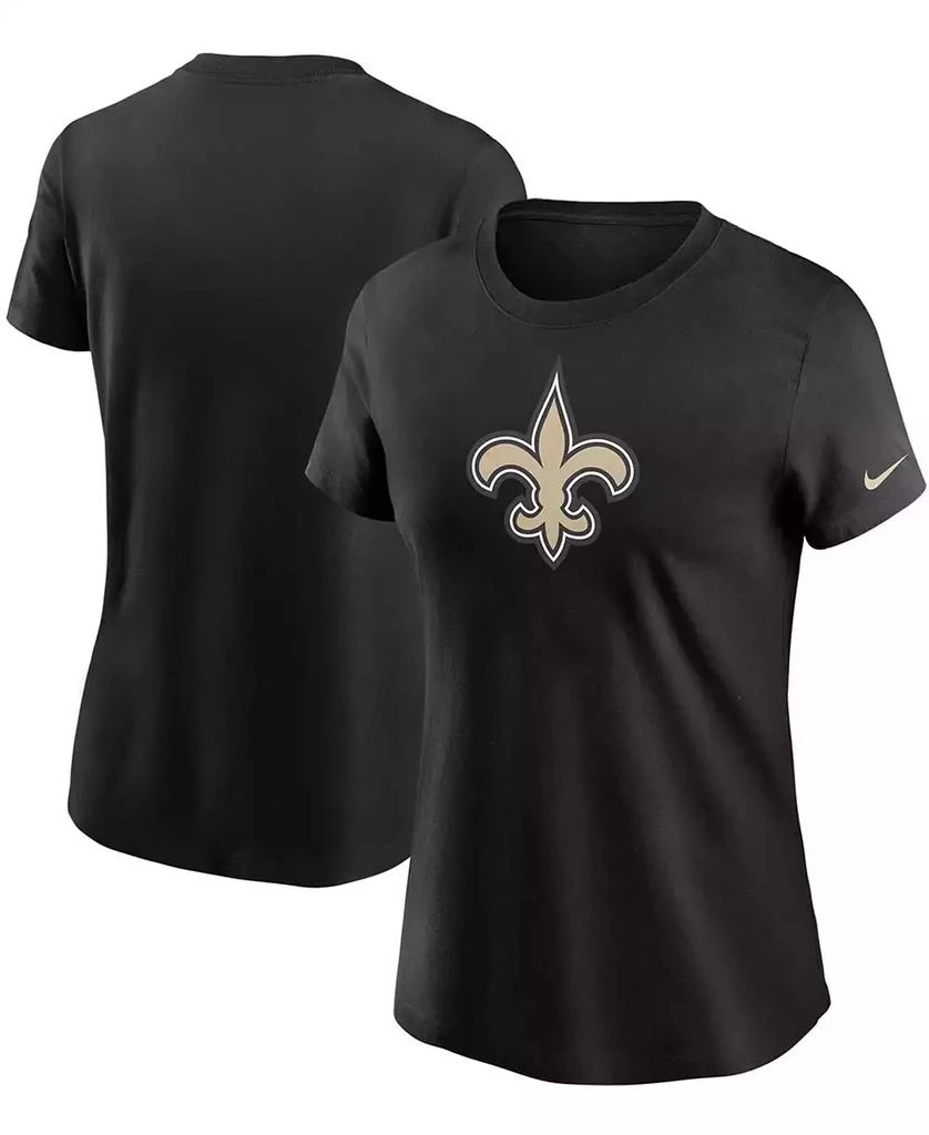 商品NIKE|Women's Black New Orleans Saints Logo Essential T-shirt,价格¥193,第1张图片