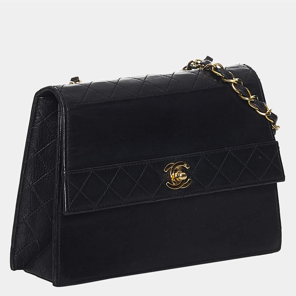 Chanel Black Timeless CC Lambskin Leather Flap Bag商品第2张图片规格展示