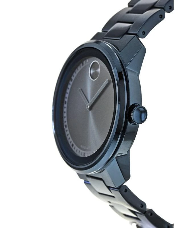 商品Movado|Movado Bold Blue Steel Black Dial Men&apos;s Watch 3600296,价格¥4468,第3张图片详细描述