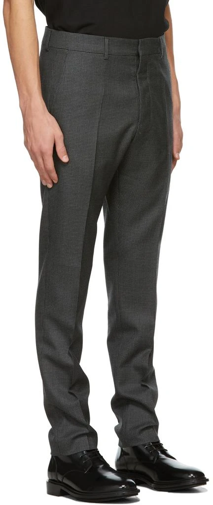 商品AMI|Grey & Black Wool Houndstooth Trousers,价格¥683,第2张图片详细描述