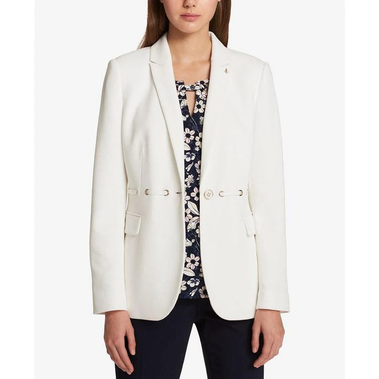 商品Tommy Hilfiger|Textured Lace-Through Blazer,价格¥673,第1张图片