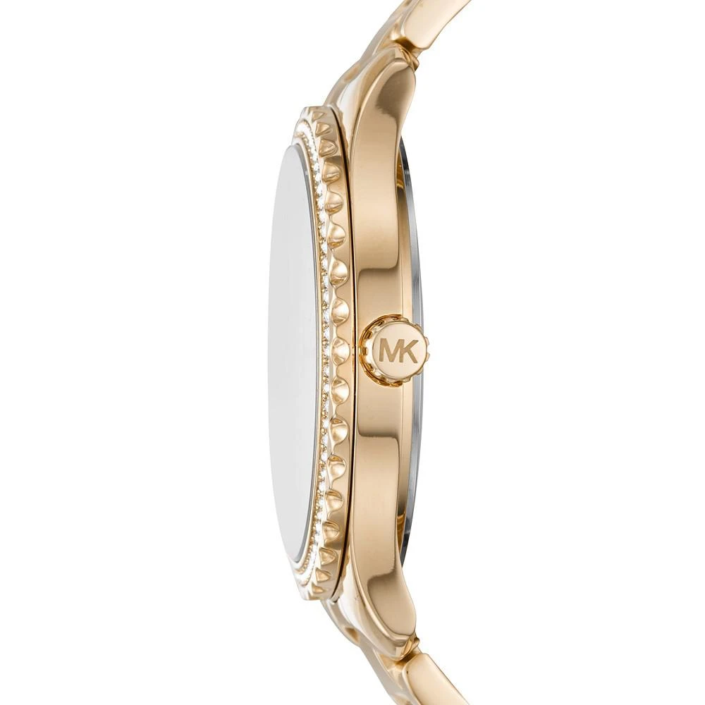 商品Michael Kors|Layton Three-Hand Gold-Tone Stainless Steel Watch,价格¥1348,第3张图片详细描述