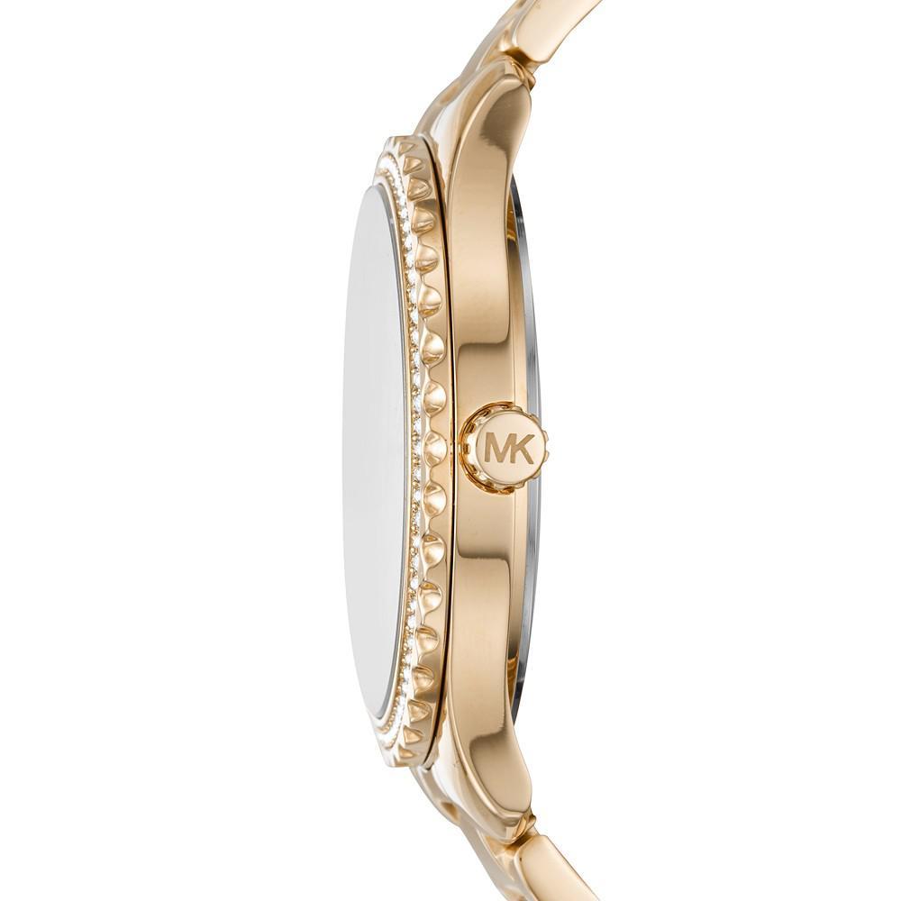 商品Michael Kors|Layton Three-Hand Gold-Tone Stainless Steel Watch,价格¥1684,第5张图片详细描述