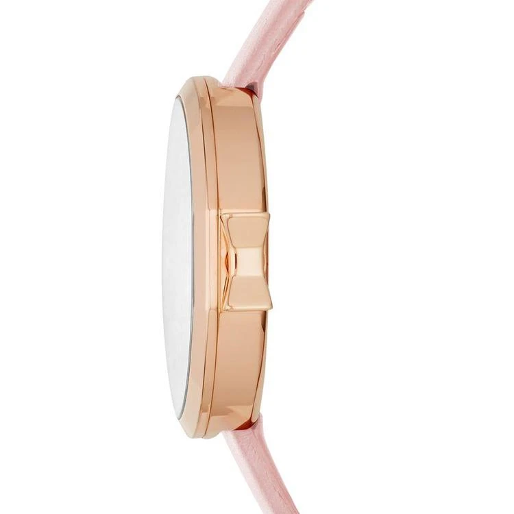 商品Kate Spade|Women's Park Row Pink Leather Strap Watch 34mm KSW1325,价格¥875,第2张图片详细描述