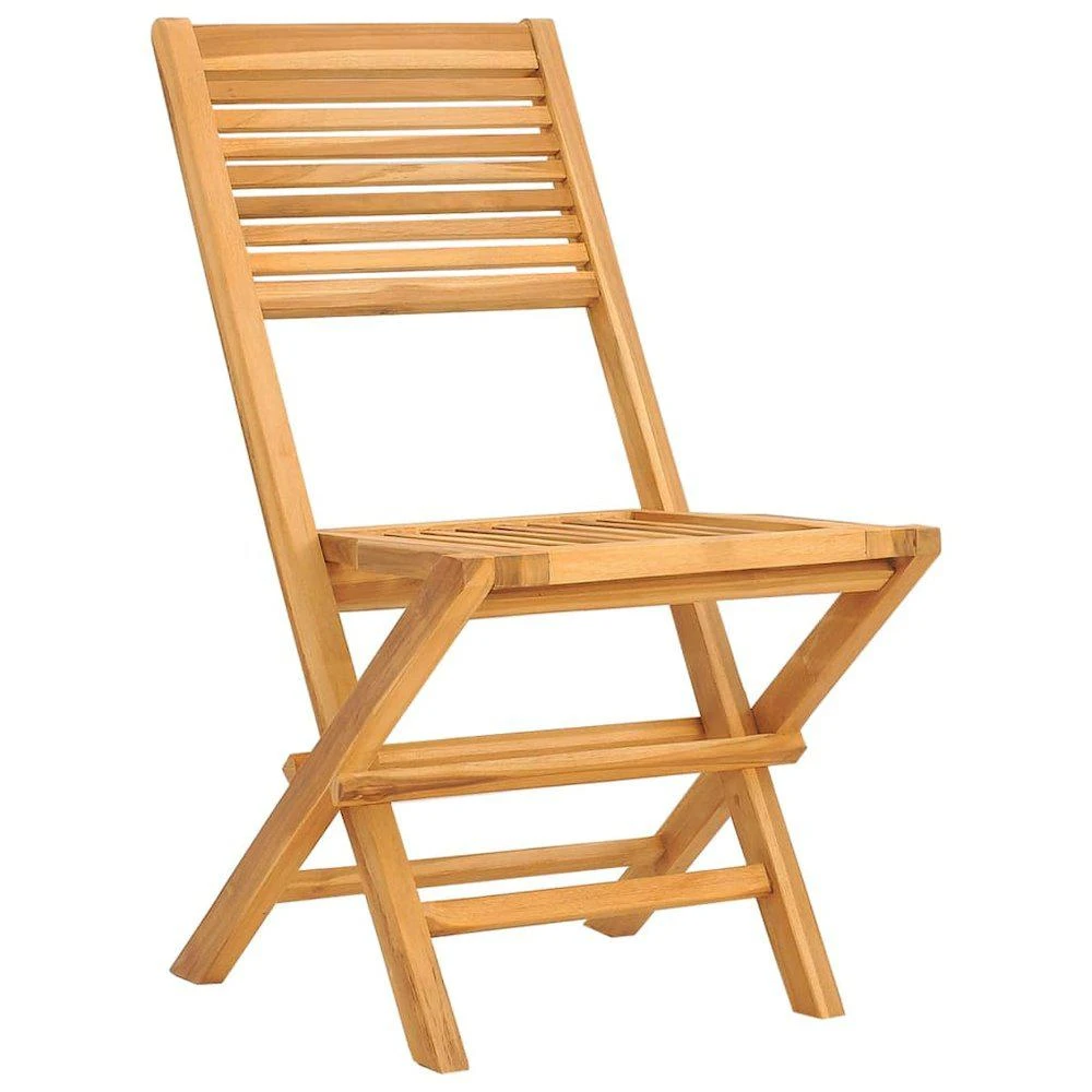 商品vidaXL|Folding Patio Chairs 4 pcs 18.5"x24.4"x35.4" Solid Wood Teak,价格¥2895,第3张图片详细描述