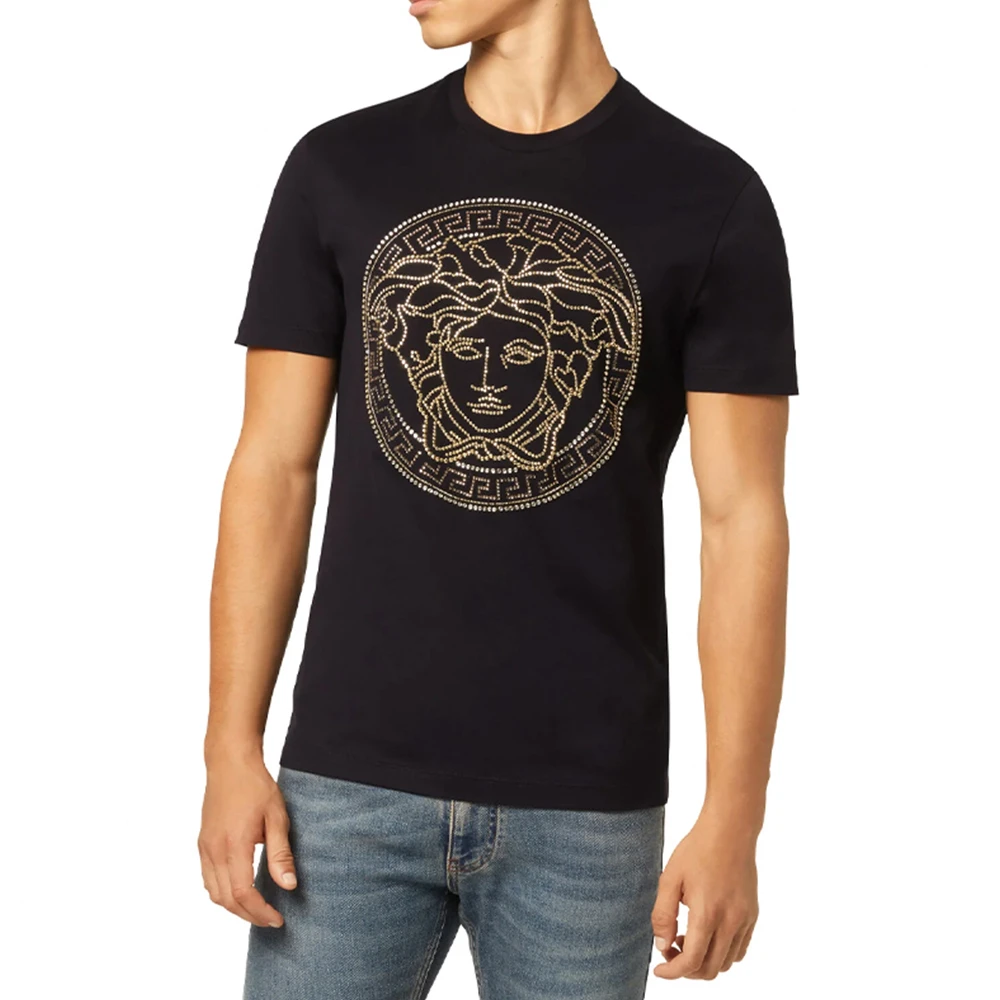 商品Versace|VERSACE 黑色男士T恤 A77987-A201952-A1008,价格¥2225,第1张图片