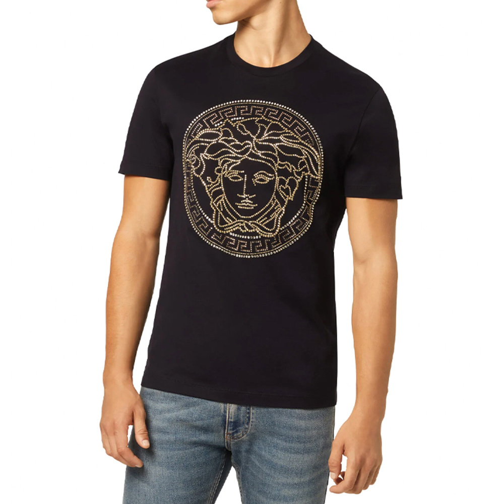 商品Versace|VERSACE 黑色男士T恤 A77987-A201952-A1008,价格¥2381,第1张图片