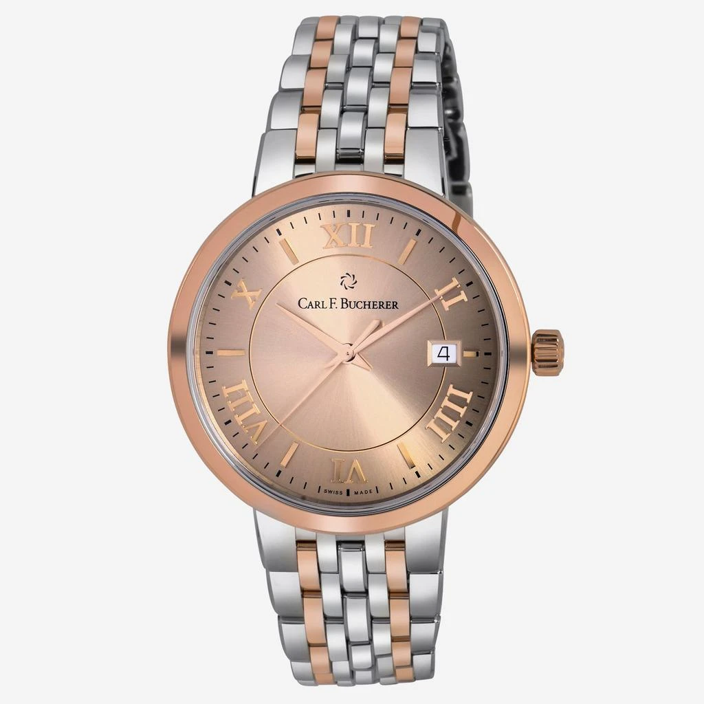 商品Carl F. Bucherer|Carl F. Bucherer Adamavi AutoDate 18K Rose Gold & Stainless Steel Automatic Men's Watch 00.10314.07.45.21,价格¥18813,第1张图片