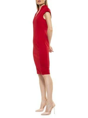 商品ALEXIA ADMOR|Katrina Cap-Sleeve Sheath Dress,价格¥680,第3张图片详细描述