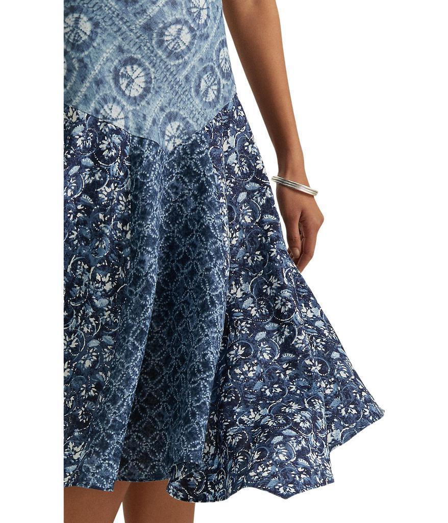 商品Ralph Lauren|Petite Patchwork-Print Linen Sleeveless Dress,价格¥975,第5张图片详细描述