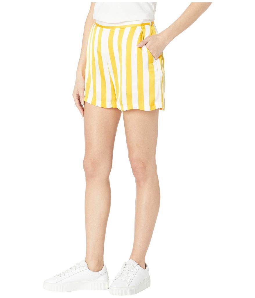 商品Juicy Couture|Awning Stripe Satin Shorts,价格¥369,第4张图片详细描述