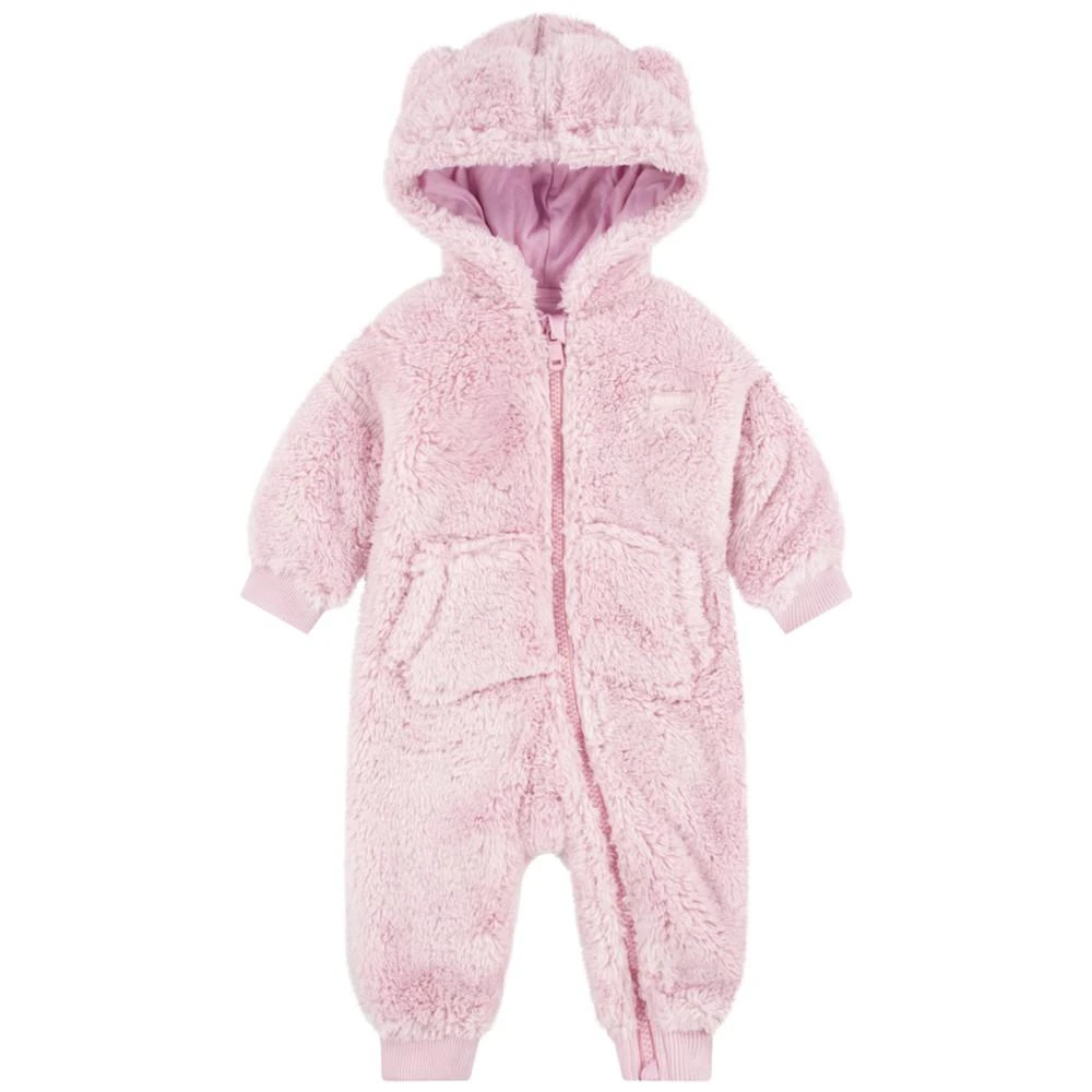 商品Levi's|Baby Boys or Girls Sherpa Bear Long Sleeves Coverall,价格¥183,第1张图片