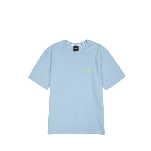 商品 【享贝家】ZY- Evisu 韩版 休闲舒适圆领印花T恤 男女同款 蓝色 EU5UTS904BL0 图