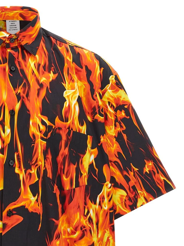 商品Vetements|black & Orange Fire Shirt,价格¥4798,第3张图片详细描述