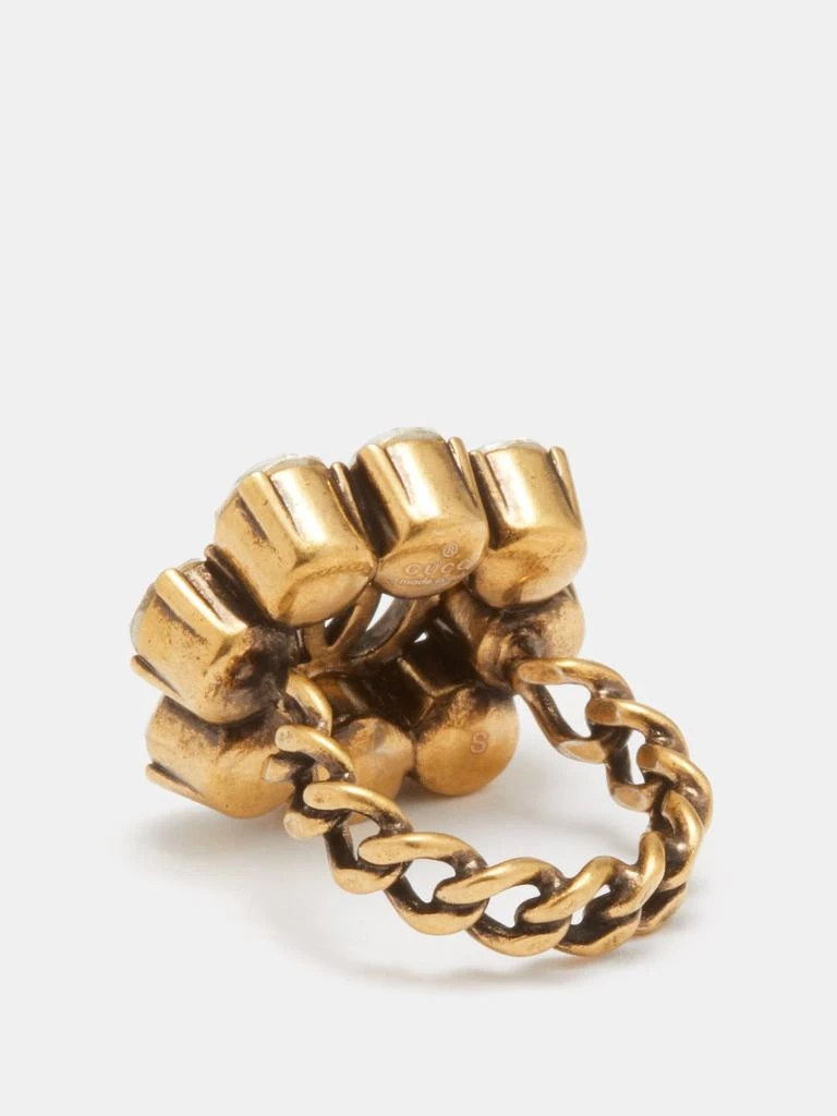 商品Gucci|GG crystal-embellished ring,价格¥3378,第4张图片详细描述