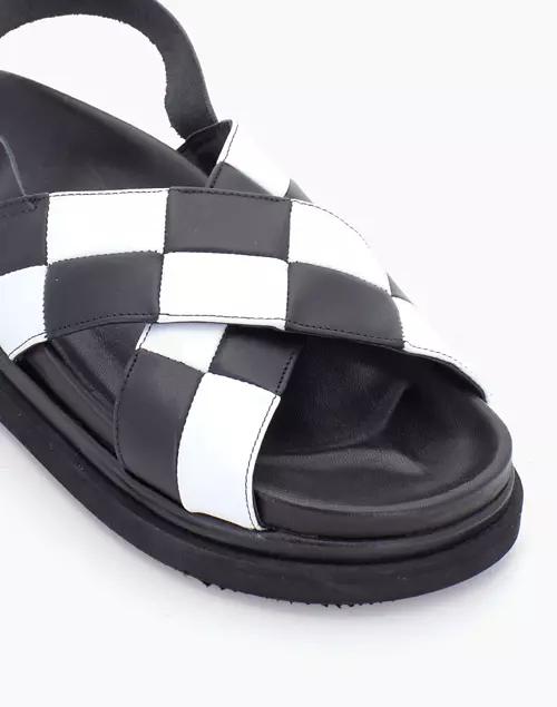 ALOHAS Marshmallow Scacchi Black & White Sandal商品第2张图片规格展示