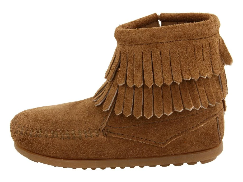 商品Minnetonka|Side Zip Double Fringe (Toddler/Little Kid/Big Kid),价格¥421,第4张图片详细描述